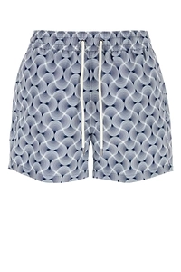 Rio Wave-Printed Drawstring Swim Shorts