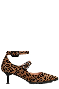 Fratelli Russo Animal Printed Double-Buckle Pumps