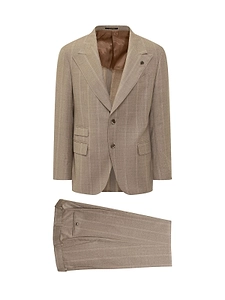 Gabriele Pasini Single-Breasted Pinstriped Suit