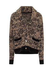 Gabriele Pasini Textured Shawl Collar Cardigan