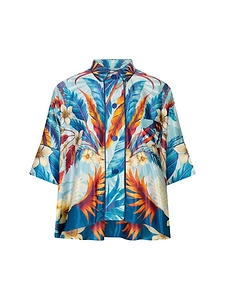 Floral Print Satin Top