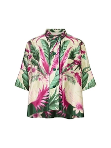 Floral Print Satin Top
