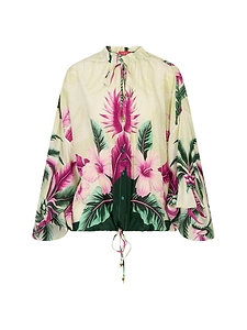 F.R.S For Restless Sleepers Palm Print Drawstring Shirt