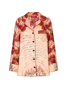 Printed Pajama Top