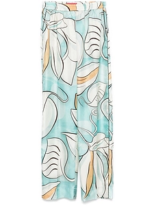 Printed Wide Leg Pants