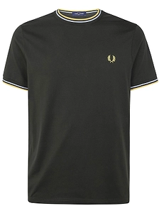 Fred Perry Logo Embroidered Striped T-Shirt