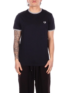 Fred Perry Logo Embroidered Striped T-Shirt