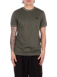 Fred Perry Logo Embroidered Striped T-Shirt