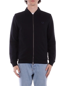 Fred Perry Logo Embroidered Zipped Sweatshirt