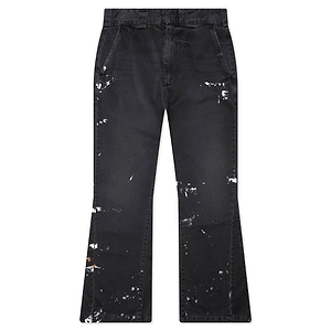 Paint Splatter-Detail Flared Trousers