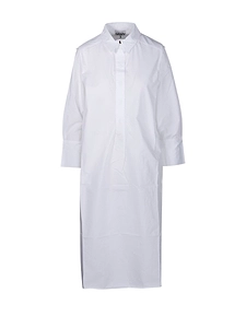 Ganni Poplin Oversized Midi Shirt Dress