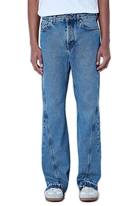 Twisted Distressed Wide Leg Pants