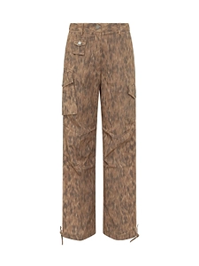 Ganni Printed Cargo Pants