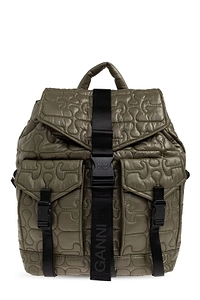 Ganni Quilted Backpack