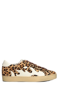 Gamin Leopard-Pattern Lace-Up Sneakers