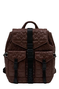 Ganni Quilted Backpack