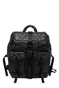 Ganni Quilted Backpack