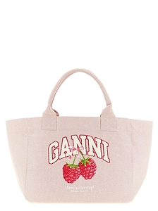 Ganni Raspberry Medium Tote Bag