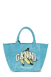 Ganni Banana Print Tote Bag
