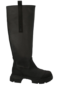 Ganni Round Toe Knee-High Boots