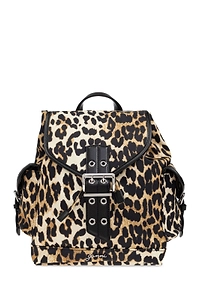 Ganni Signature Flap Buckle Backpack