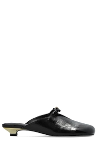 Ganni Bow Kitten-Heel Mules