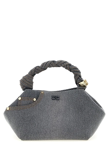 Ganni Small Bou Braided Handle Tote Bag