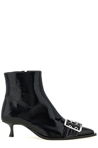 Ganni Buckle Ankle Boots