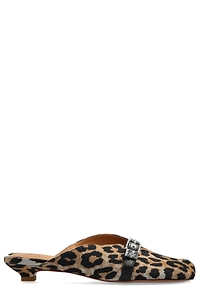Ganni Buckled Slip-On Mules