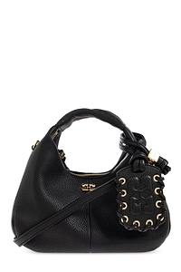 Ganni Butterfly Logo Mini Hobo Bag