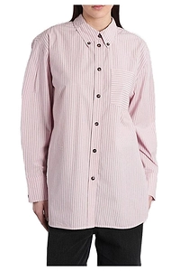 Ganni Long Sleeved Striped Shirt