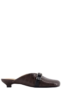 Ganni Sue Kitten Embossed Mules