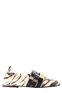 Ganni Sue Triple Buckle Ballet Flats