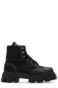 Ganni Contrast Stitch Ankle Boots
