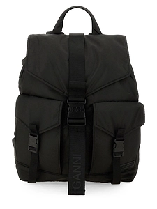 Ganni Tech Pocket Detailed Backpack
