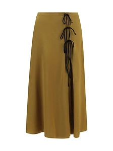 Ganni Tie String Midi Skirt