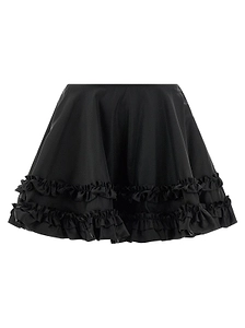 Ganni Duchesse Mini Frill Skirt