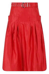 Ganni Duchesse Satin Skirt