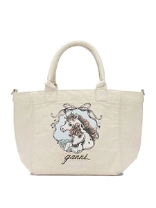 Ganni Easy Pony Medium Tote Bag