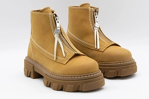 Ganni Zip-Front Chunky Boots