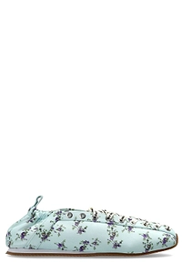 Ganni Floral Lace-Up Low-Top Sneakers
