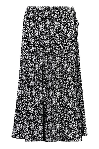 Ganni Floral Printed Tie-Fastened Skirt