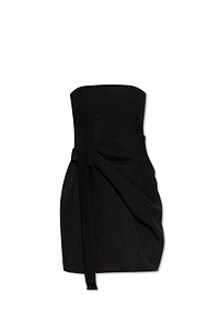 Gauge81 Strapless Draped Mini Dress
