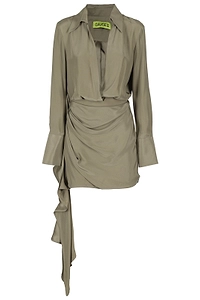 Gauge81 Draped Shirt Dress