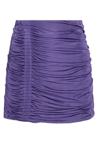 Gauge81 Ruched Curved Hem Mini Skirt