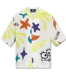 Gcds All-Over Printed Short-Sleeved Shirt