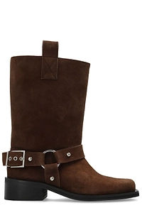 Ganni Harness Mid-Heel Boots