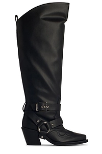 Ganni High Shaft Embroidered Western Boots