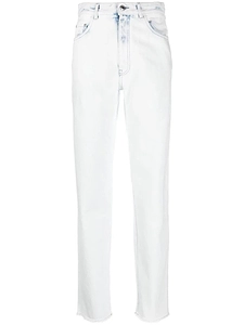 Gcds Bling Logo Embellished High Waist Jeans