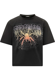 Gcds Gothic Cropped Graphic T-Shirt